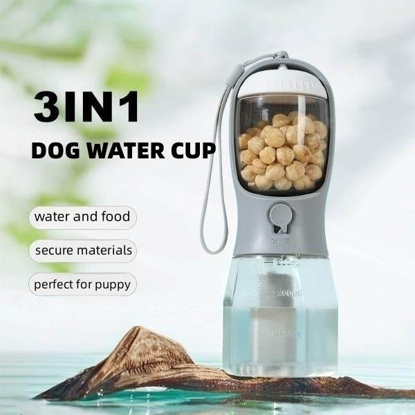 Syra Dog Water Cup Drinking Food Garbage Bag (Three-in-one Portable)