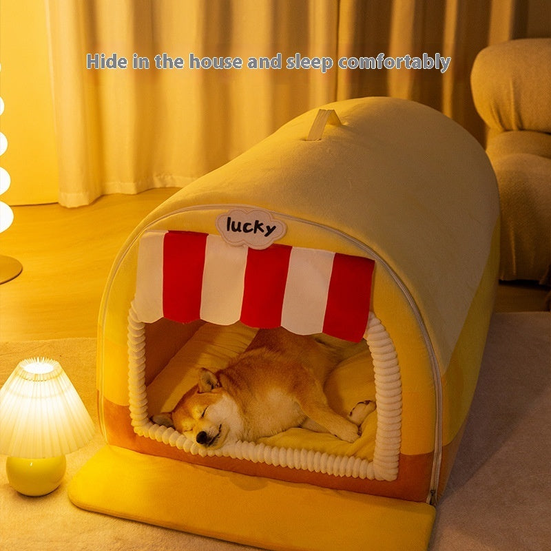 Syra Dog Large Dog Painted Pet Bed(winter/autum)