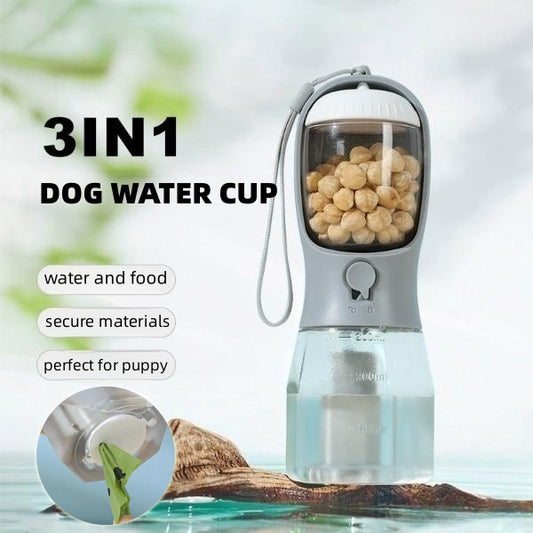 Syra Dog Water Cup Drinking Food Garbage Bag (Three-in-one Portable)