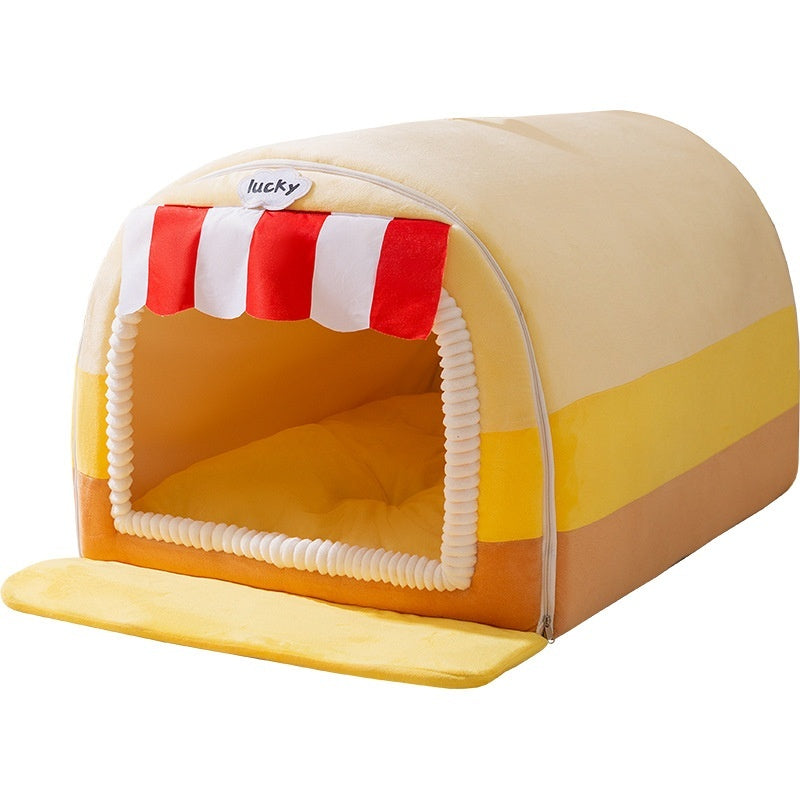 Syra Dog Large Dog Painted Pet Bed(winter/autum)