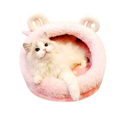 Cozy pet Bed: Soft And Warm Indoor Pet House Meoof