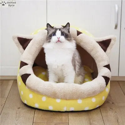 Cozy pet Bed: Soft And Warm Indoor Pet House Meoof