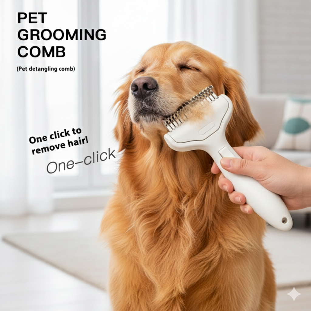 Pet Hair Grooming Comb (Cat /Dog) Meoof
