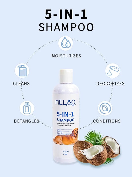 Pet Shampoo [5 -IN- 1] 473ml Meoof