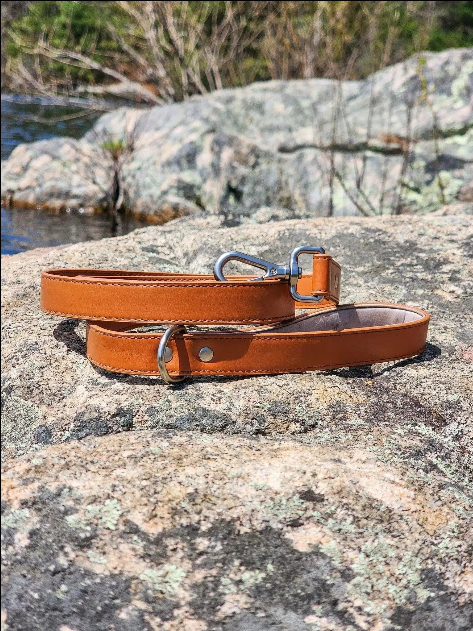 Syra Leather Dog Leash / Leather Pet Leash