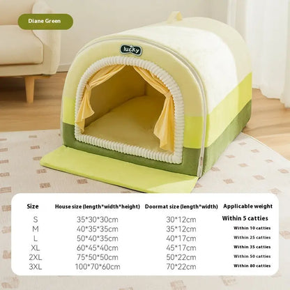 Syra Dog Large Dog Painted Pet Bed(winter/autum) Meoof