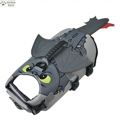 Syra Dog Swimsuit flying dragon design Syra