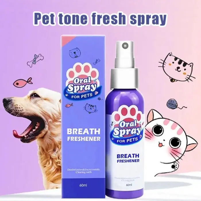 Syra Pet Deodorant Tooth Cleaning Spray Meoof