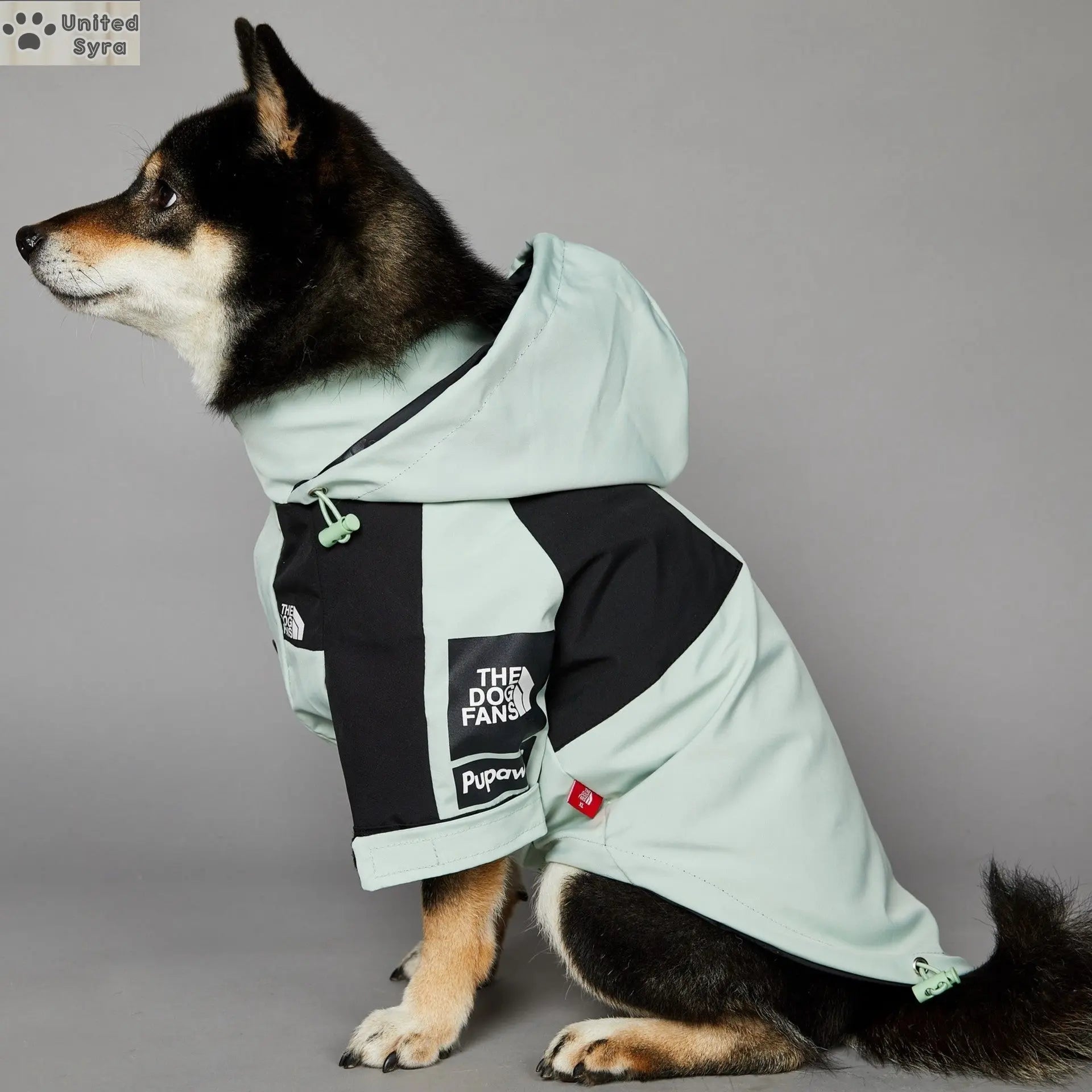 Syra Windproof And Rainproof Large Dog Raincoat Pet Jacket Meoof