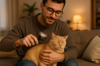 a men use this comb to remove  his pet hair at home