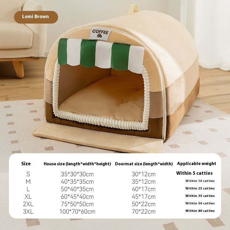 Syra Dog Large Dog Painted Pet Bed(winter/autum)
